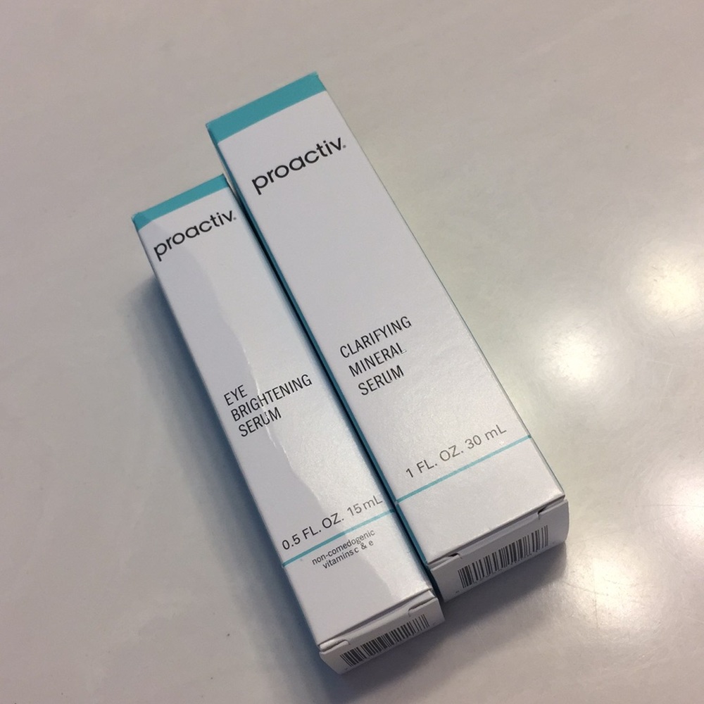 Proactiv serums, clarifying mineral & eye brighten